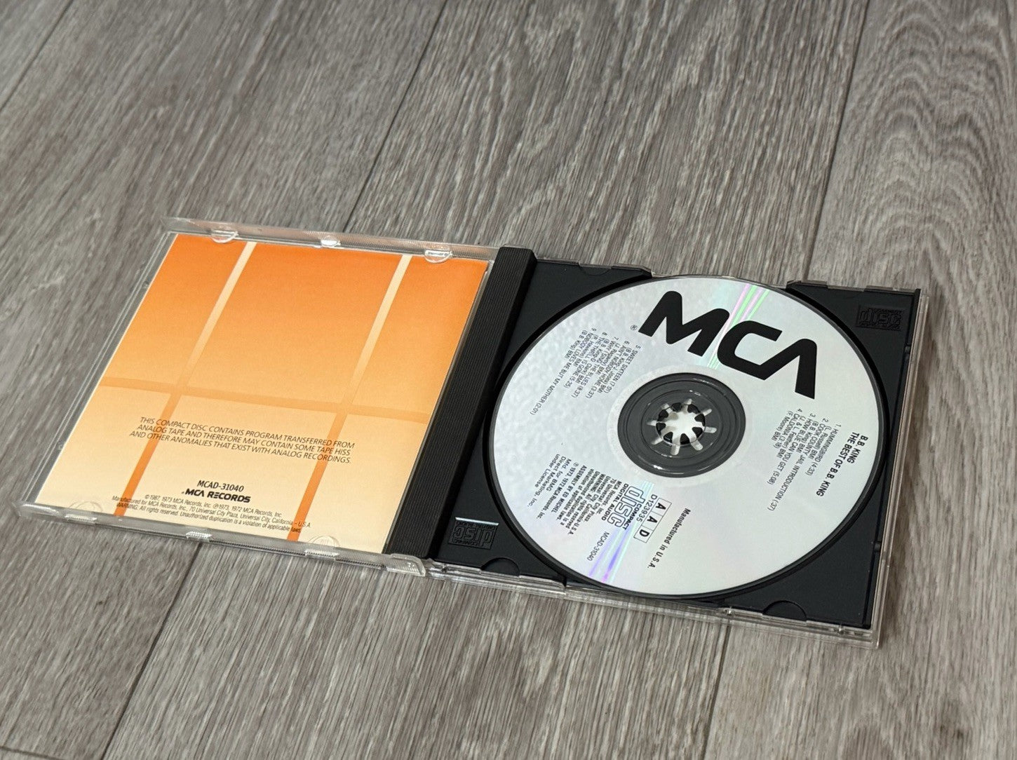 VINTAGE CD The Best of B.B. King MCAD-31040 Contains 9 songs VG+ 1987