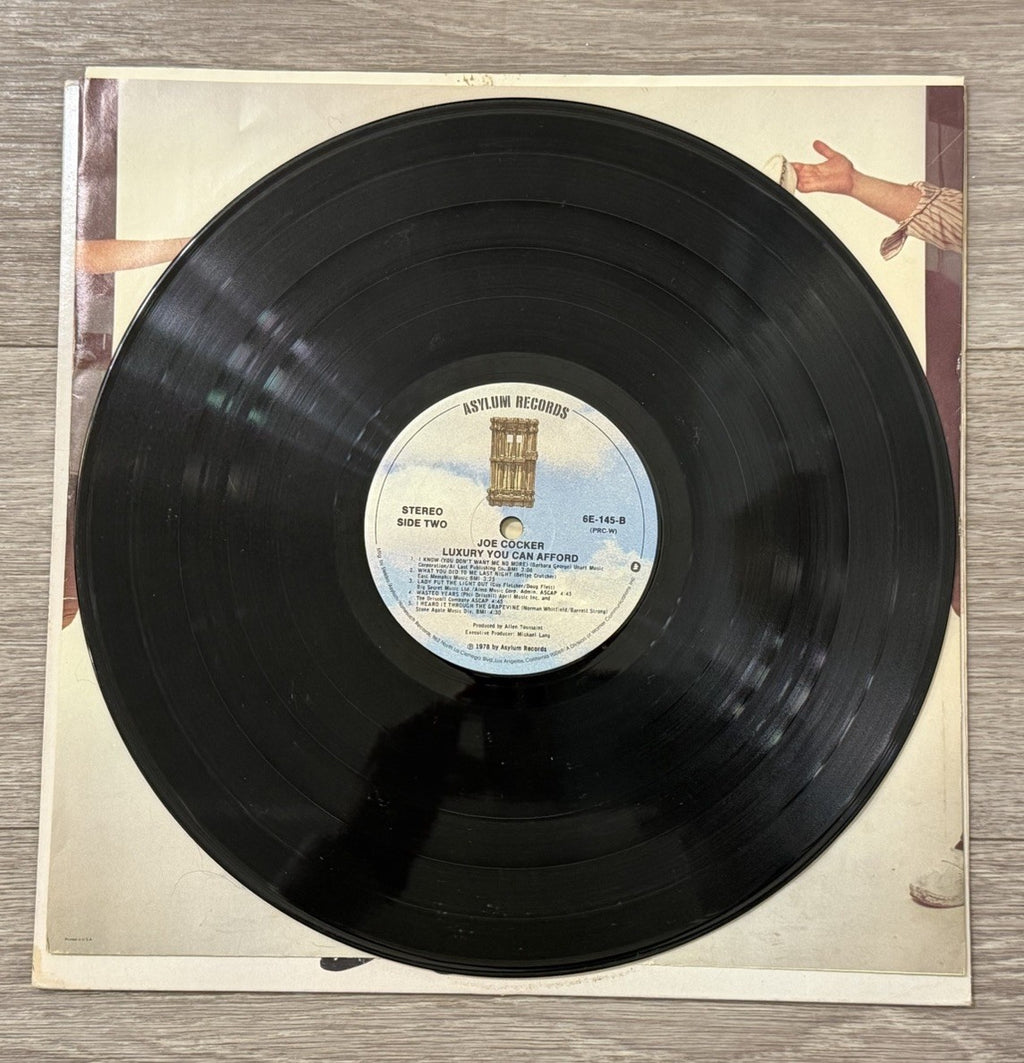 Joe Cocker - Luxury You Can Afford - Vinyl LP - 6E-145-B SP - Stained Cover