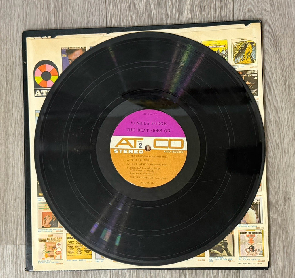 Vanilla Fudge The Beat Goes On ATCO SD 33‑237 LP 68’ VG Vinyl/ G+ Jacket & Inlay