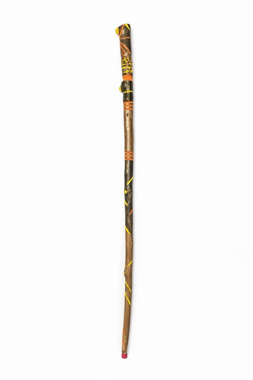 Handmade Walking Stick By Artisan - One Of A Kind - 66.” Tall Made In Colorado
