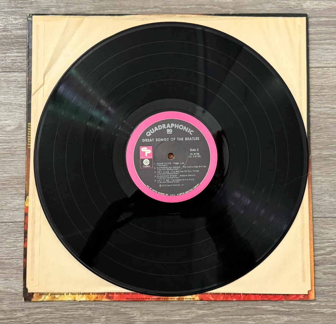 GREAT SONGS OF THE BEATLES (PEGGY LEE...-CAPITOL QL-6735-QUADRAPHONIC Vinyl VG+