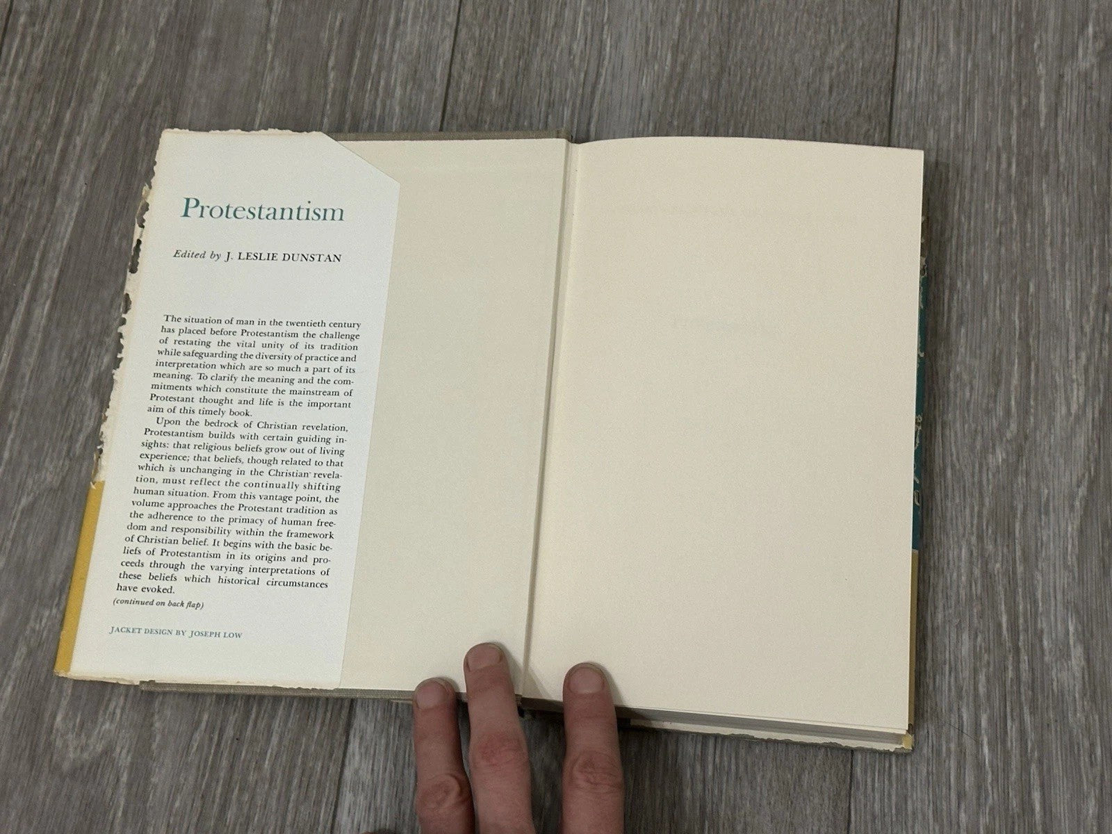 1962 PROTESTANTISM J. Leslie Dunstan Meaning and Commitments hc/dj