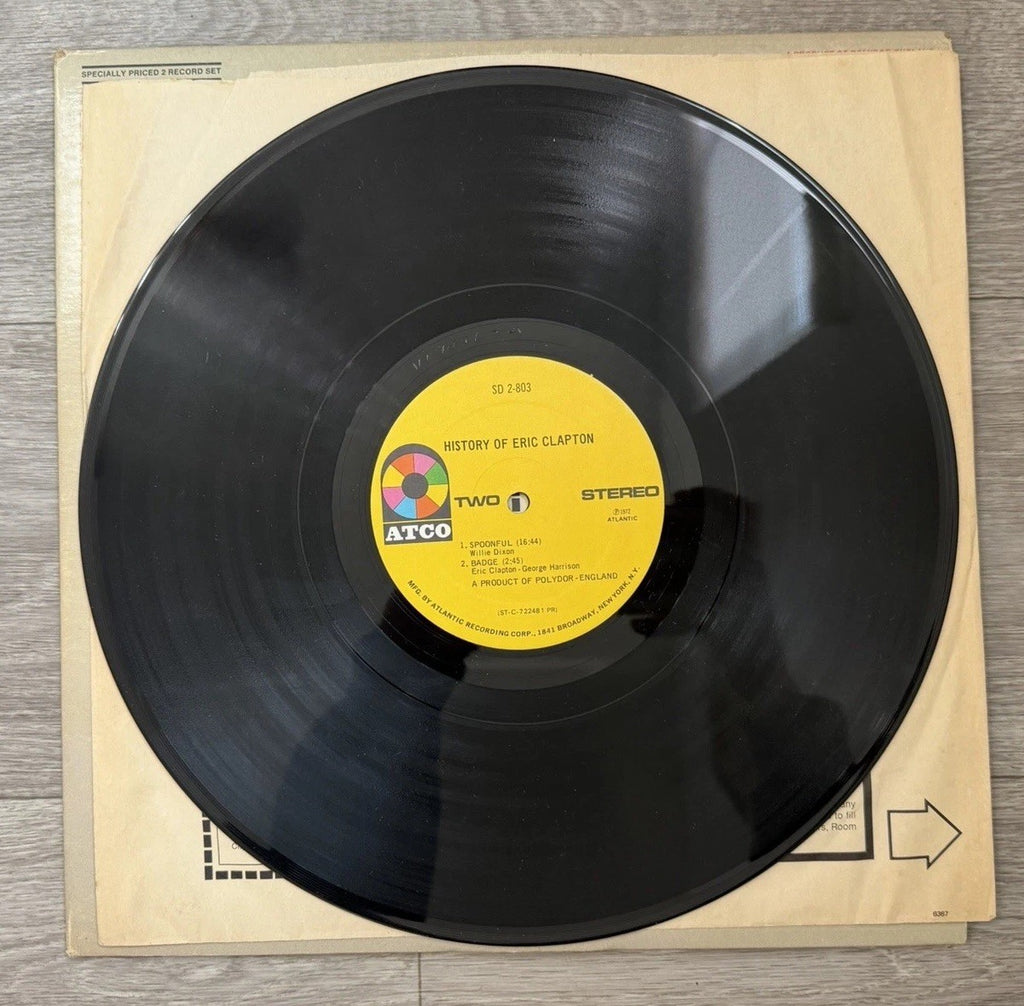 ERIC CLAPTON History Of SD2803 Dbl LP Vinyl Record VG/G+