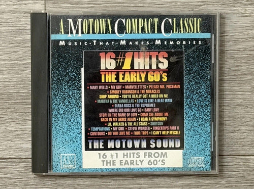 16 #1 HITS FROM THE EARLY 60's Supremes Temptations CD Cracked Case
