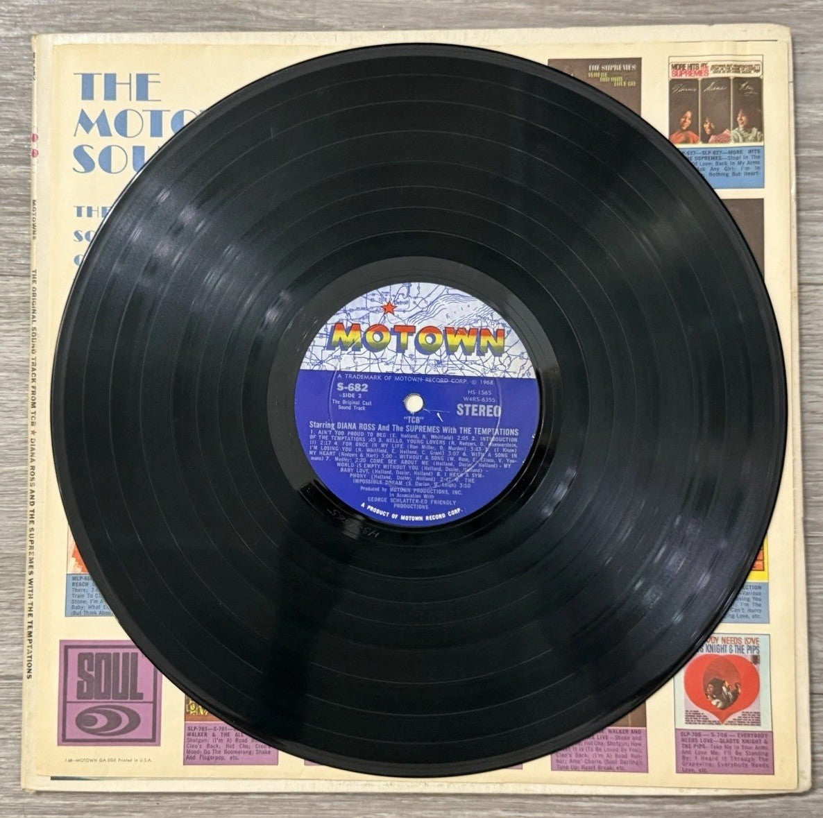 The original sound track from TCB Motown - Diana Ross & The Temptations VG/VG