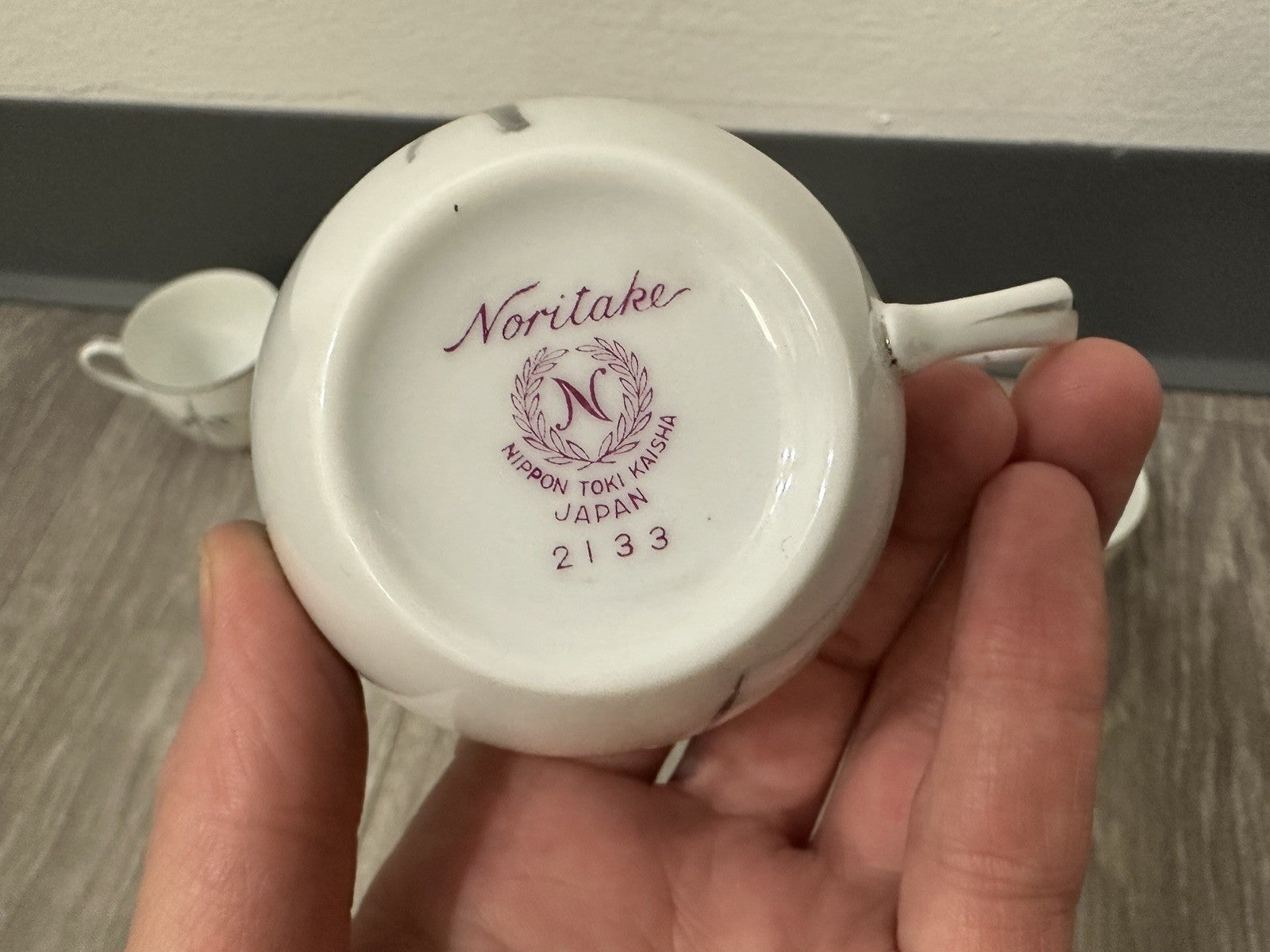 VINTAGE Noritake Bamboo 2133 Sake / Demitasse Cups Set of 6, 2 in