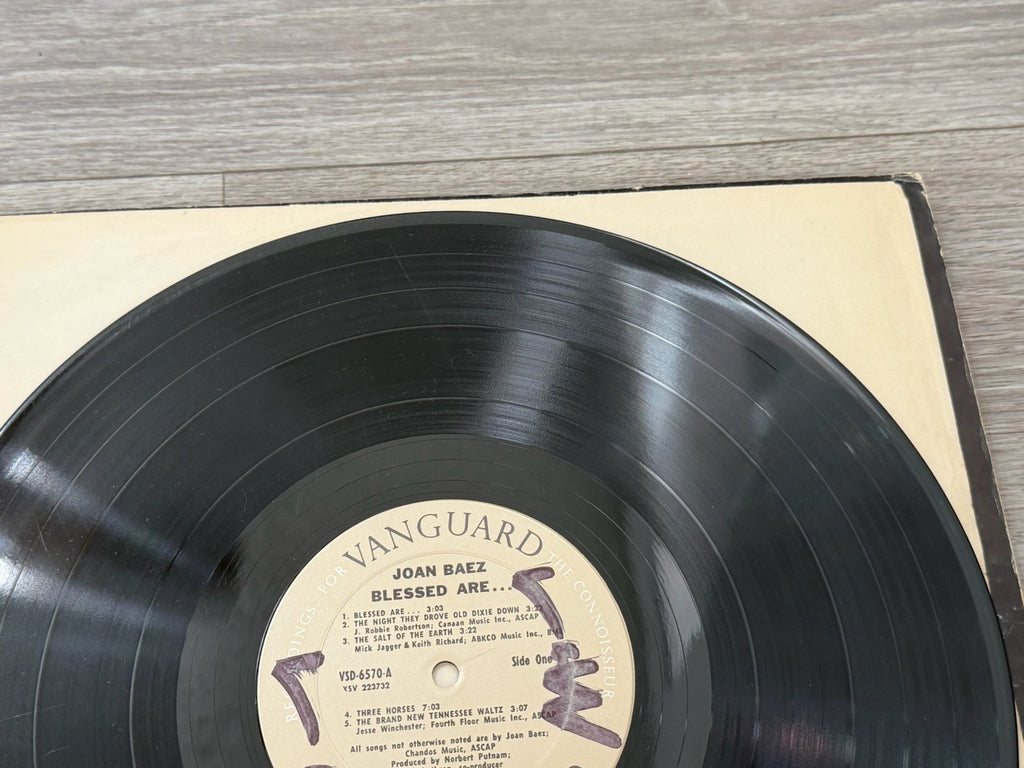 Vanguard 1971 JOAN BAEZ BLESSED ARE... lp VSD-6570 2 record set G+ (UP)