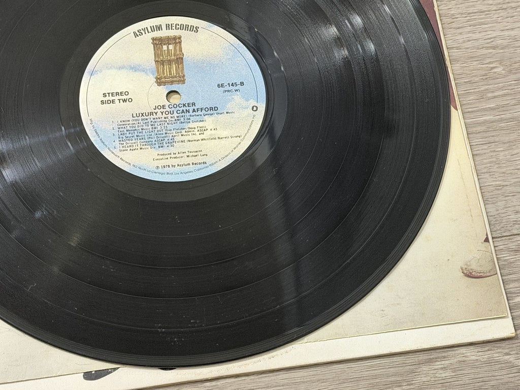Joe Cocker - Luxury You Can Afford - Vinyl LP - 6E-145-B SP - Stained Cover