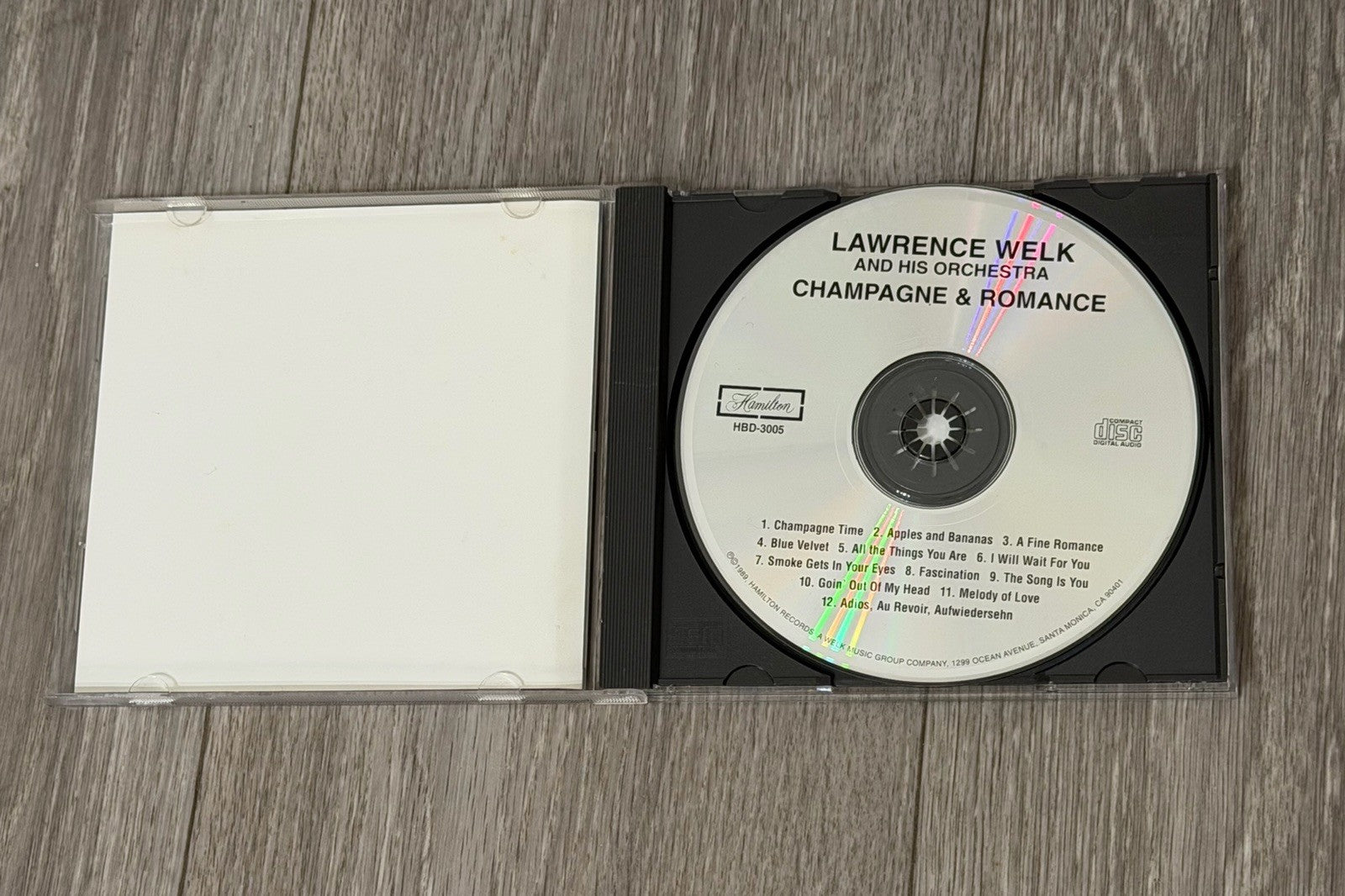 Lawrence Welk & His Orchestra Champagne & Romance CD Hamilton 1989 Vintage