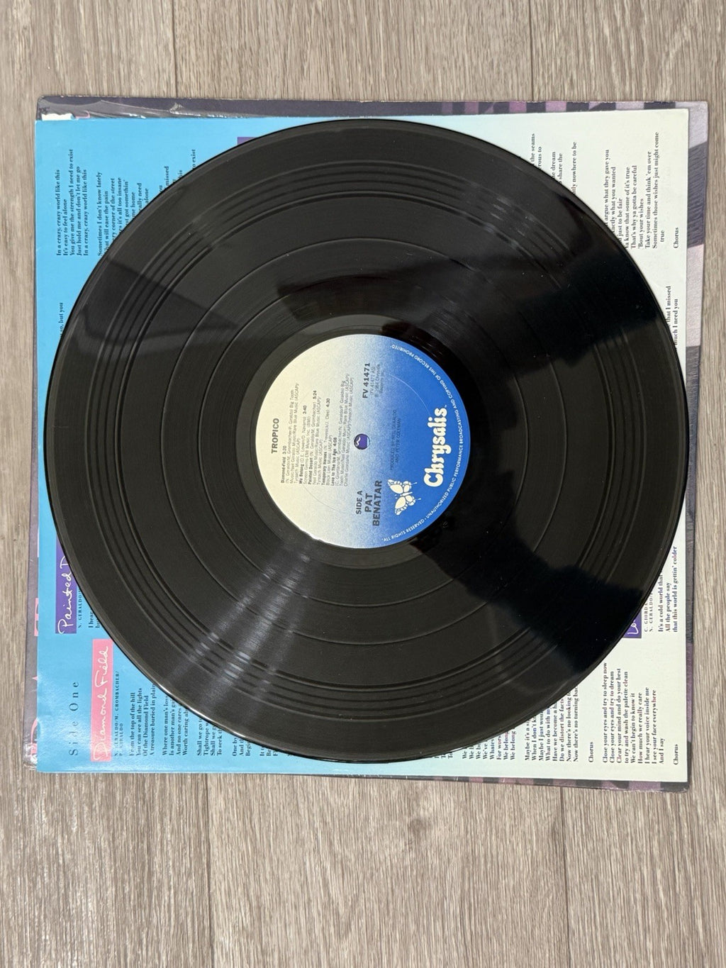 PAT BENATAR: Tropico Chrysalis FV-41471 Rock 1984 Vinyl VG