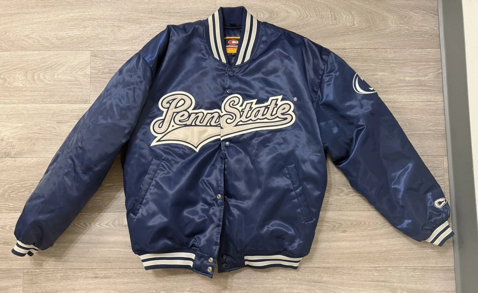Penn State Varsity  Bomber Jacket Colosseum Made In Korea Vintage XL
