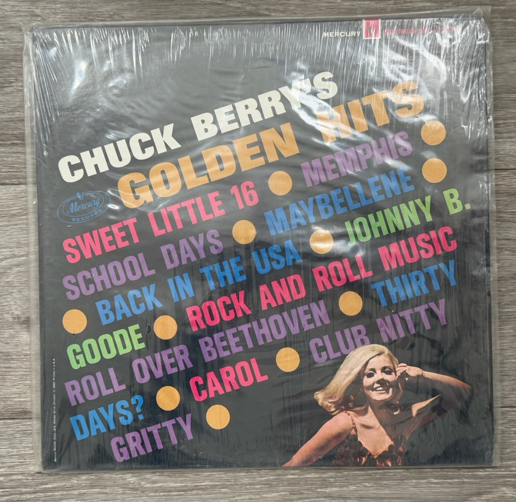 CHUCK BERRY GOLDEN HITS LP SR 61103  OPEN SHRINK WRAP VG