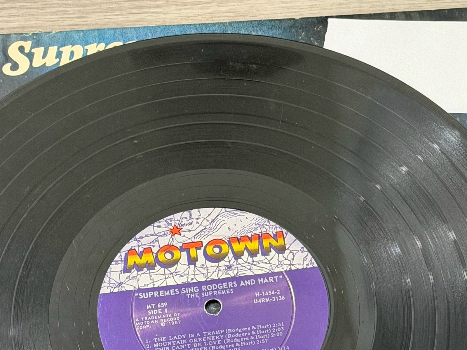 The Supremes Sing Rodgers & Hart.  Motown MT 659 LP Vinyl  1967 VG+