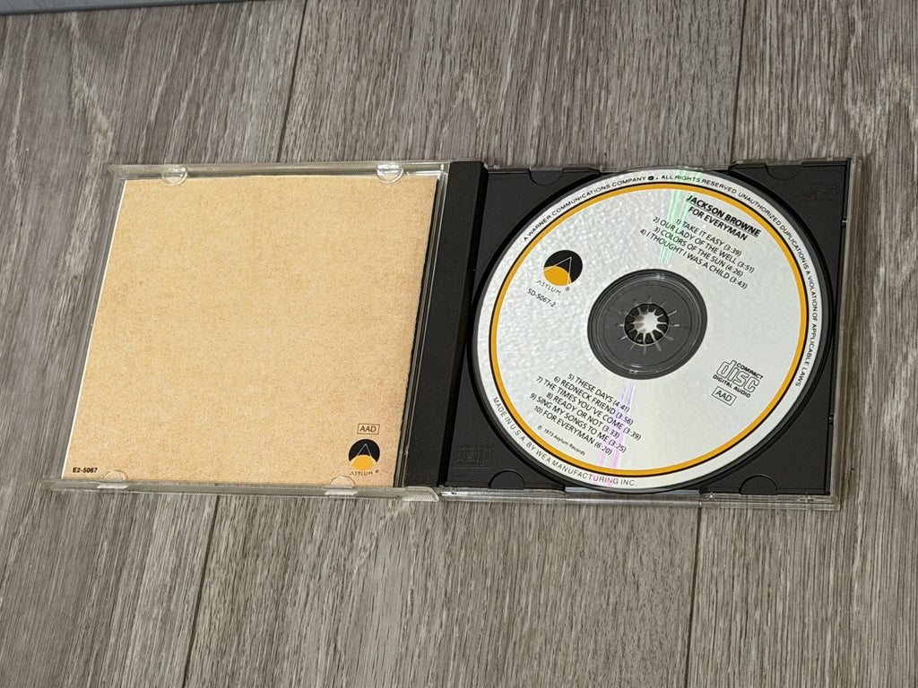 For Everyman by Jackson Browne CD Asylum Take It Easy Colors Of The Sun