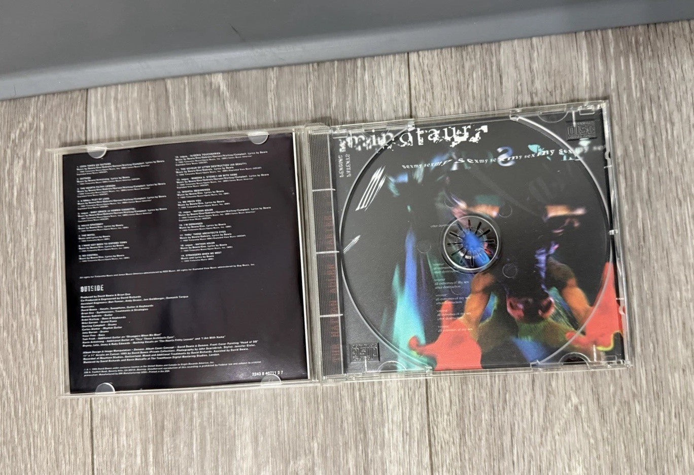 David Bowie 1. Outside (The Nathan Adler Diaries: A Hyper Cycle) CD 1995