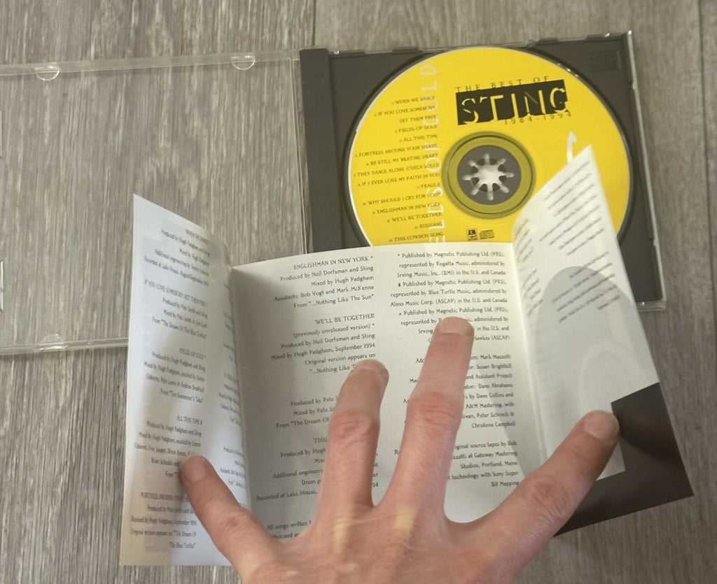 Sting – Fields of Gold 1984–1994 (1994 A&M) Good/Very Good Condition