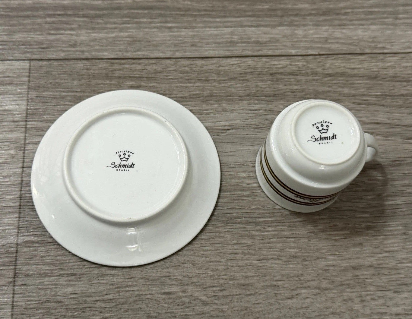 Vintage Tia Maria Resturaunt Demitasse Cup & Saucer Schmidt Porcelana Brazil