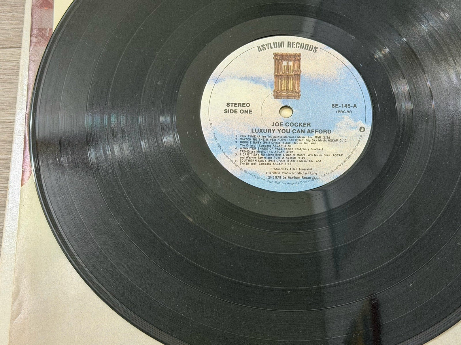 Joe Cocker - Luxury You Can Afford - Vinyl LP - 6E-145-B SP - Stained Cover