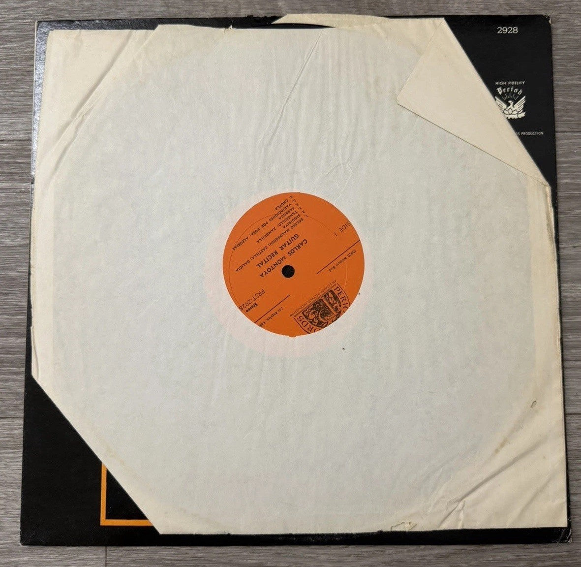 VINTAGE Carlos Montoya "Recital " Vinyl LP S-2896 2928 Stereo Record Album GOOD+