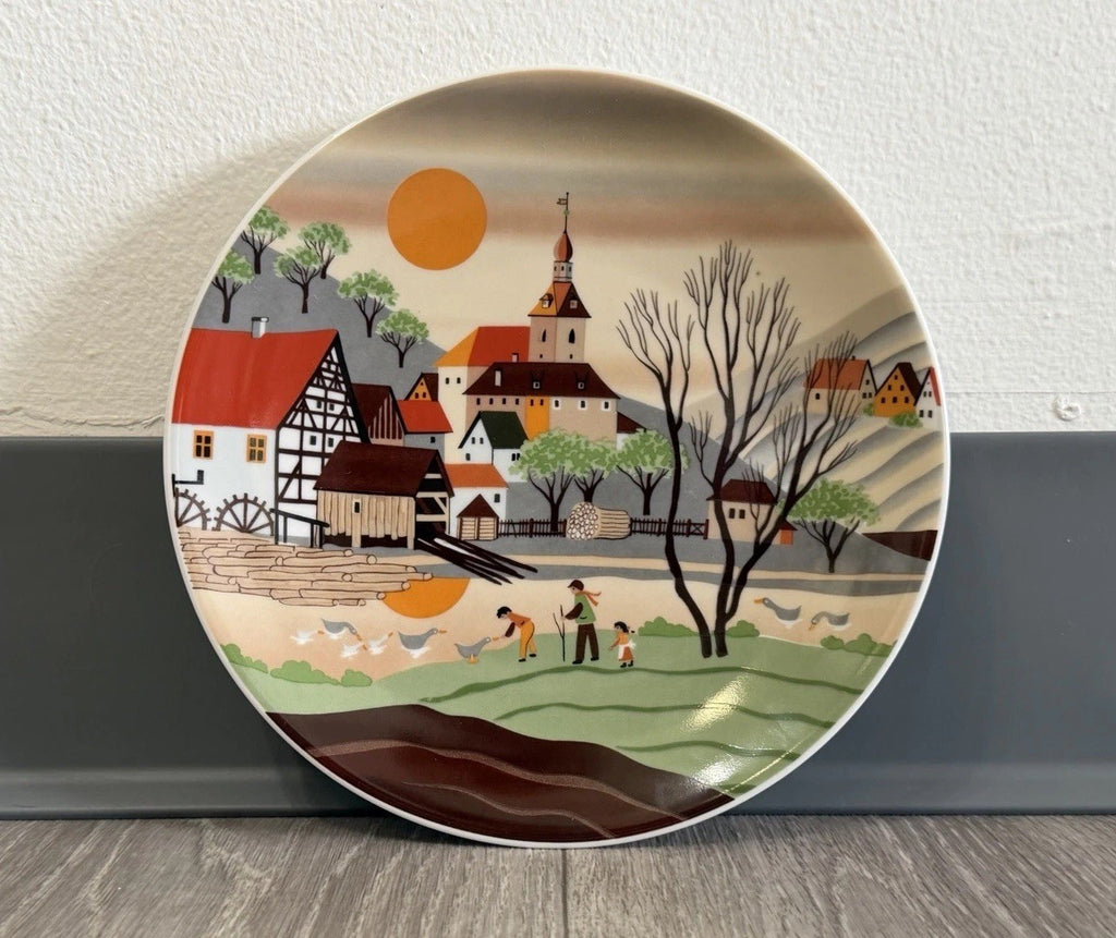 German plate Muhle in Franken Barbara Lurstenhofer E&A Bockling 7-7/8”