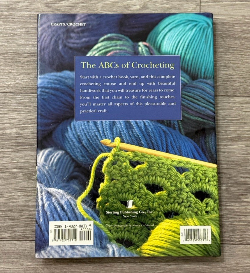 Vintage 2004 Crocheting School A Complete Course Knitting Stitch Hardcover Book