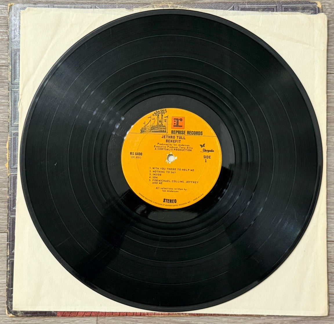 Jethro Tull Benefit -  Vinyl Album  1970  Reprise - RS 6400 VG/G