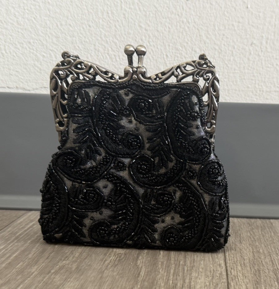 Womens Vtg Style Beaded Sequin Evening Handbag Prom /Homecoming /Wedding Clutch