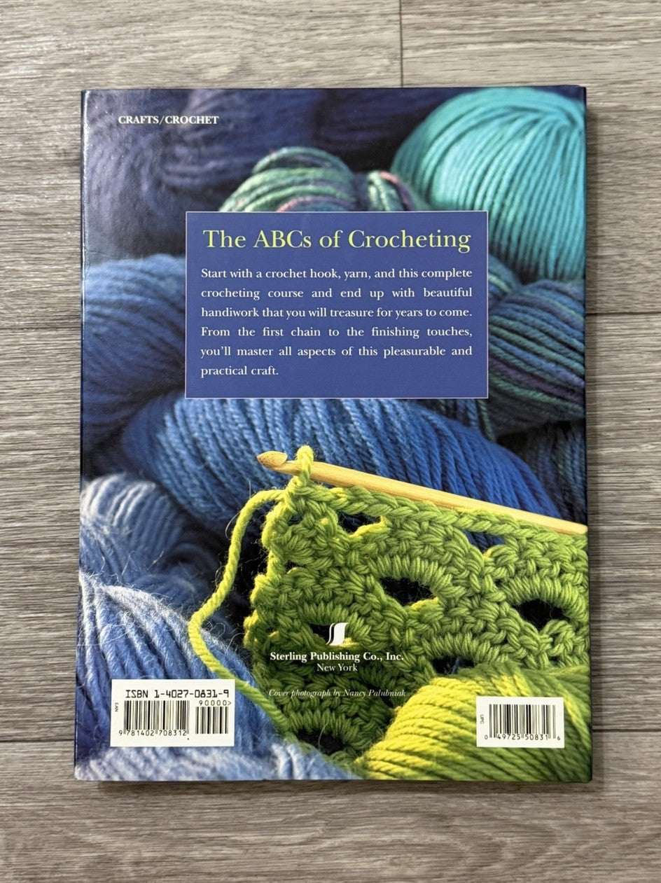 Vintage 2004 Crocheting School A Complete Course Knitting Stitch Hardcover Book