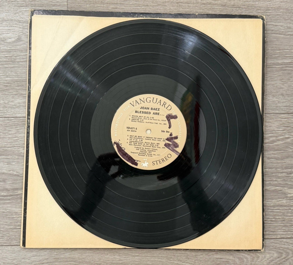 Vanguard 1971 JOAN BAEZ BLESSED ARE... lp VSD-6570 2 record set G+ (UP)