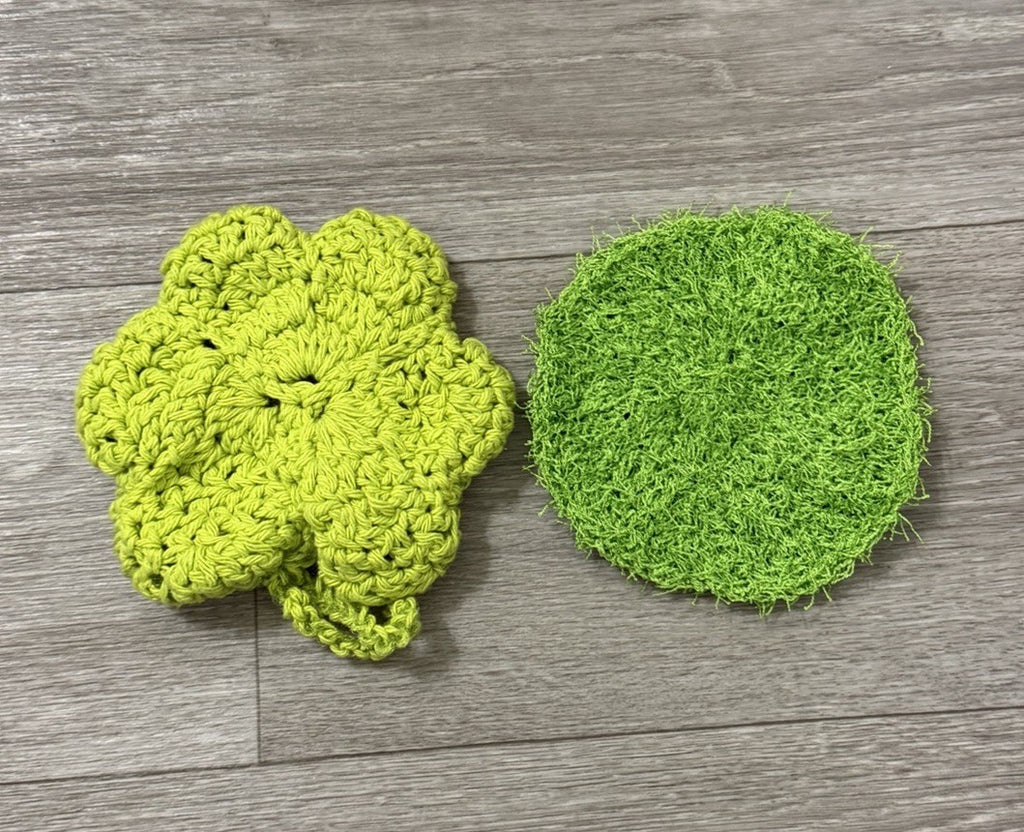 St. Patrick’s Day Crochet Dish Scrubby Set Of Two Handmade