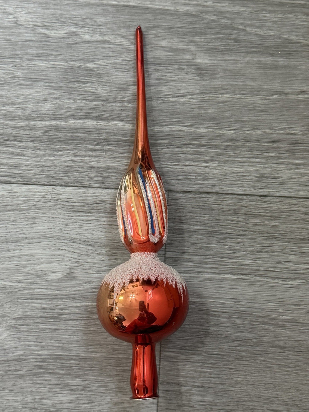 VTG Comodore Christmas Classic 9.75” " Tree Topper Finial Ornament No. 8220 C/3