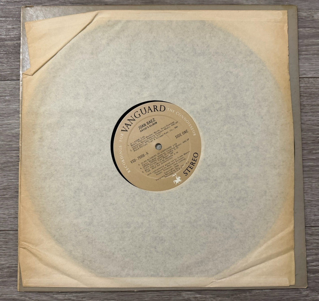 JOAN BAEZ” David's Album”  1969 Stereo Vinyl Vanguard  LP