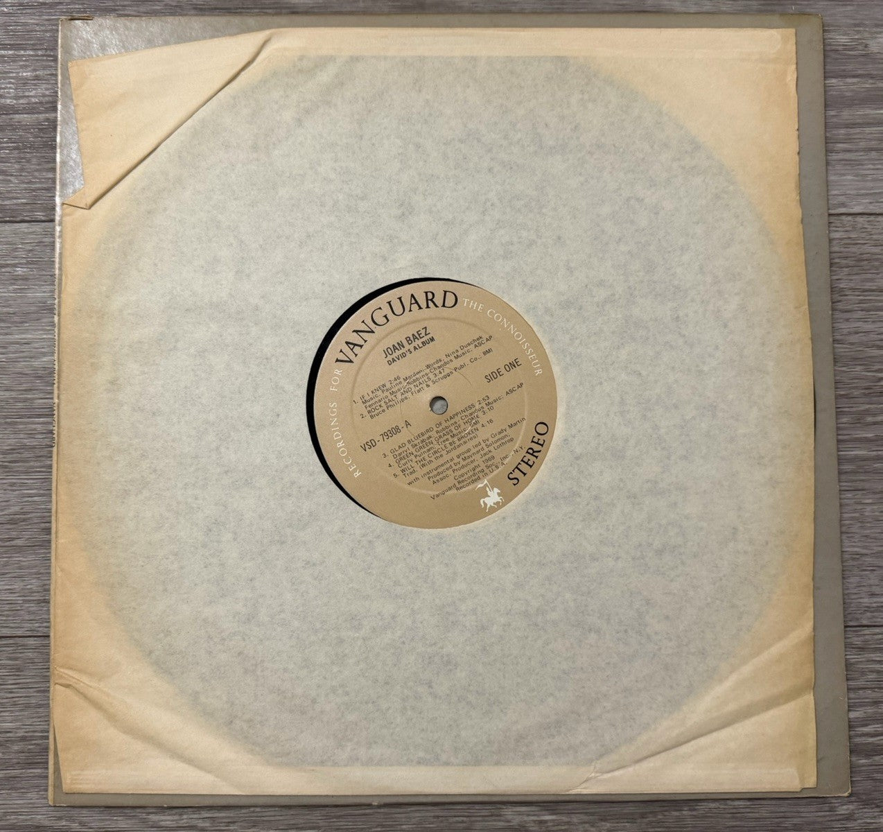 JOAN BAEZ” David's Album”  1969 Stereo Vinyl Vanguard  LP