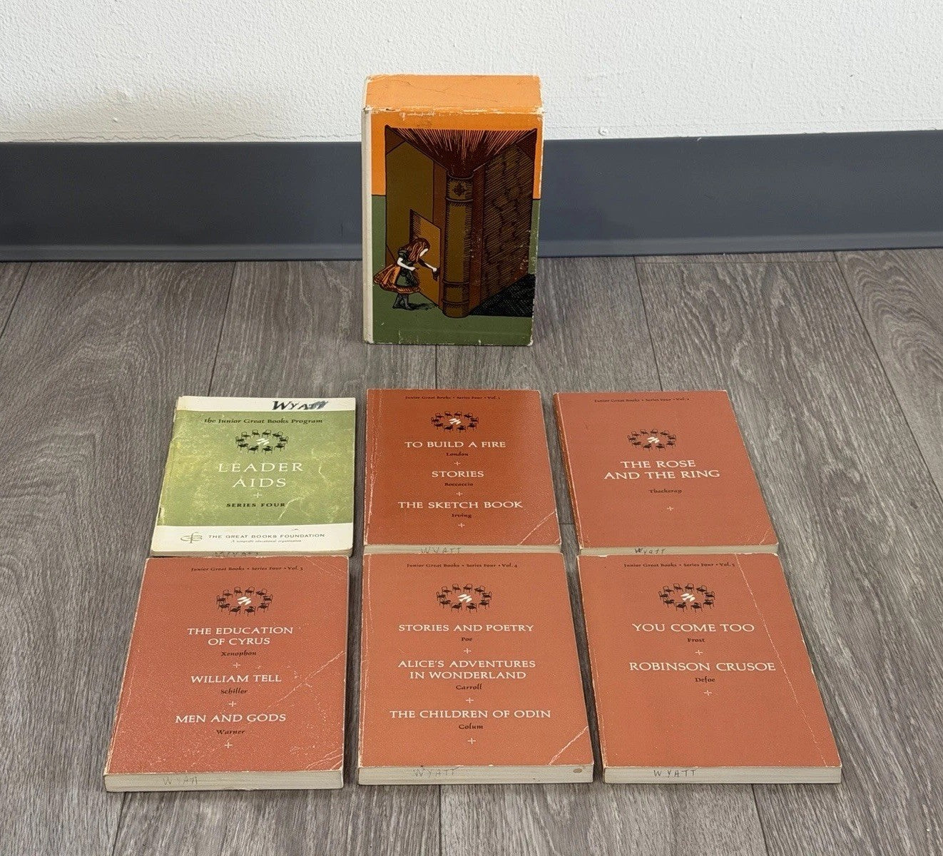 The Junior Great Books Series 4 Vol 1-5 Box Set Discussion Program Mixed Authors