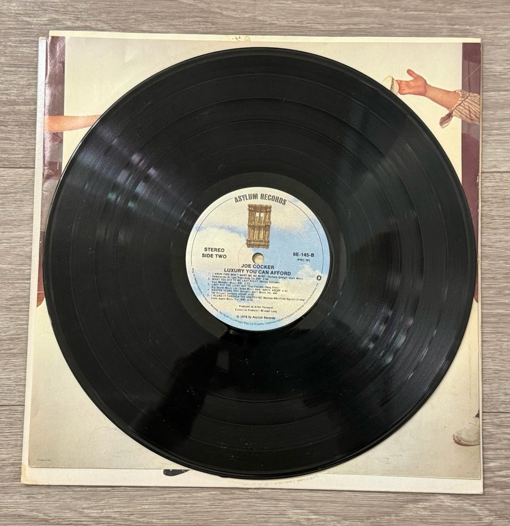 Joe Cocker - Luxury You Can Afford - Vinyl LP - 6E-145-B SP - Stained Cover