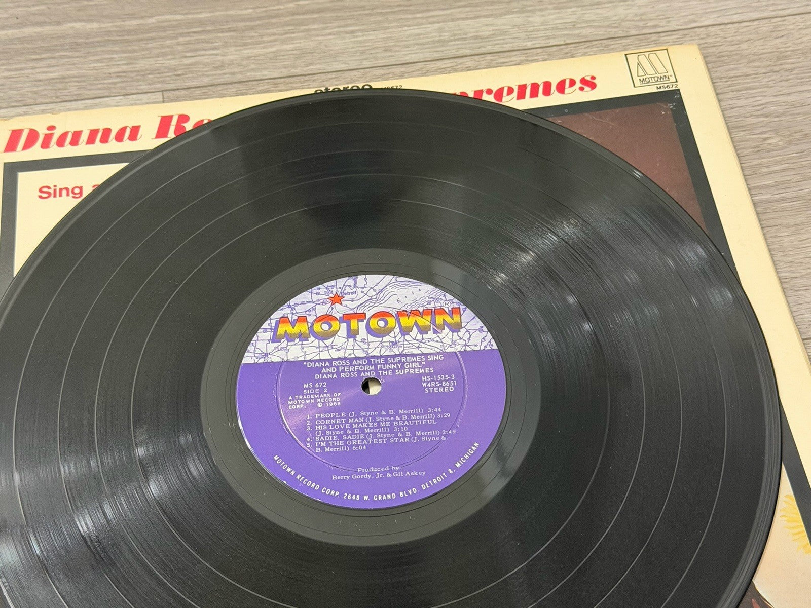 Diana Ross & The Supremes ‎– Sing And Perform "Funny Girl" - Vinyl LP 1968