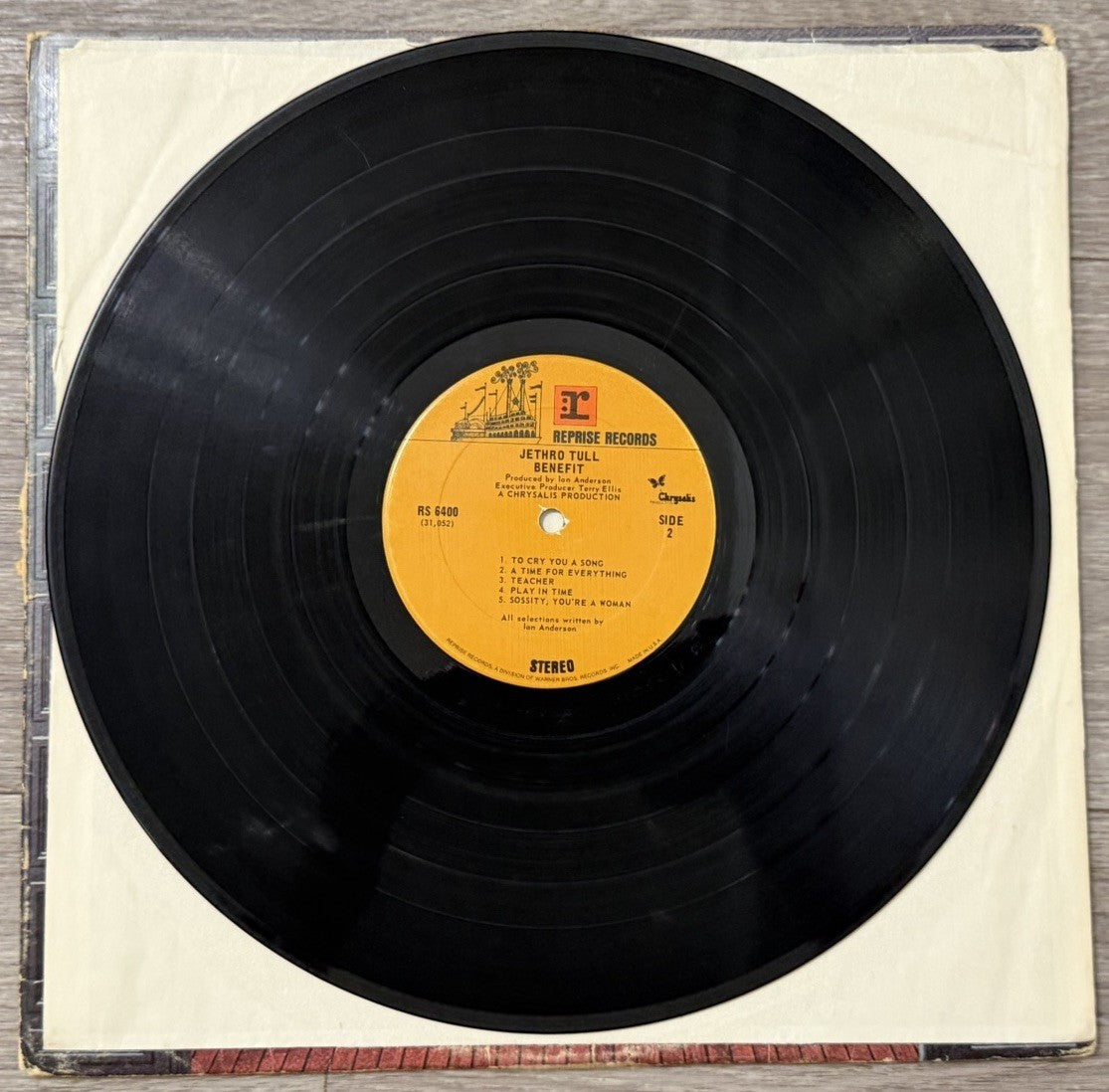 Jethro Tull Benefit -  Vinyl Album  1970  Reprise - RS 6400 VG/G