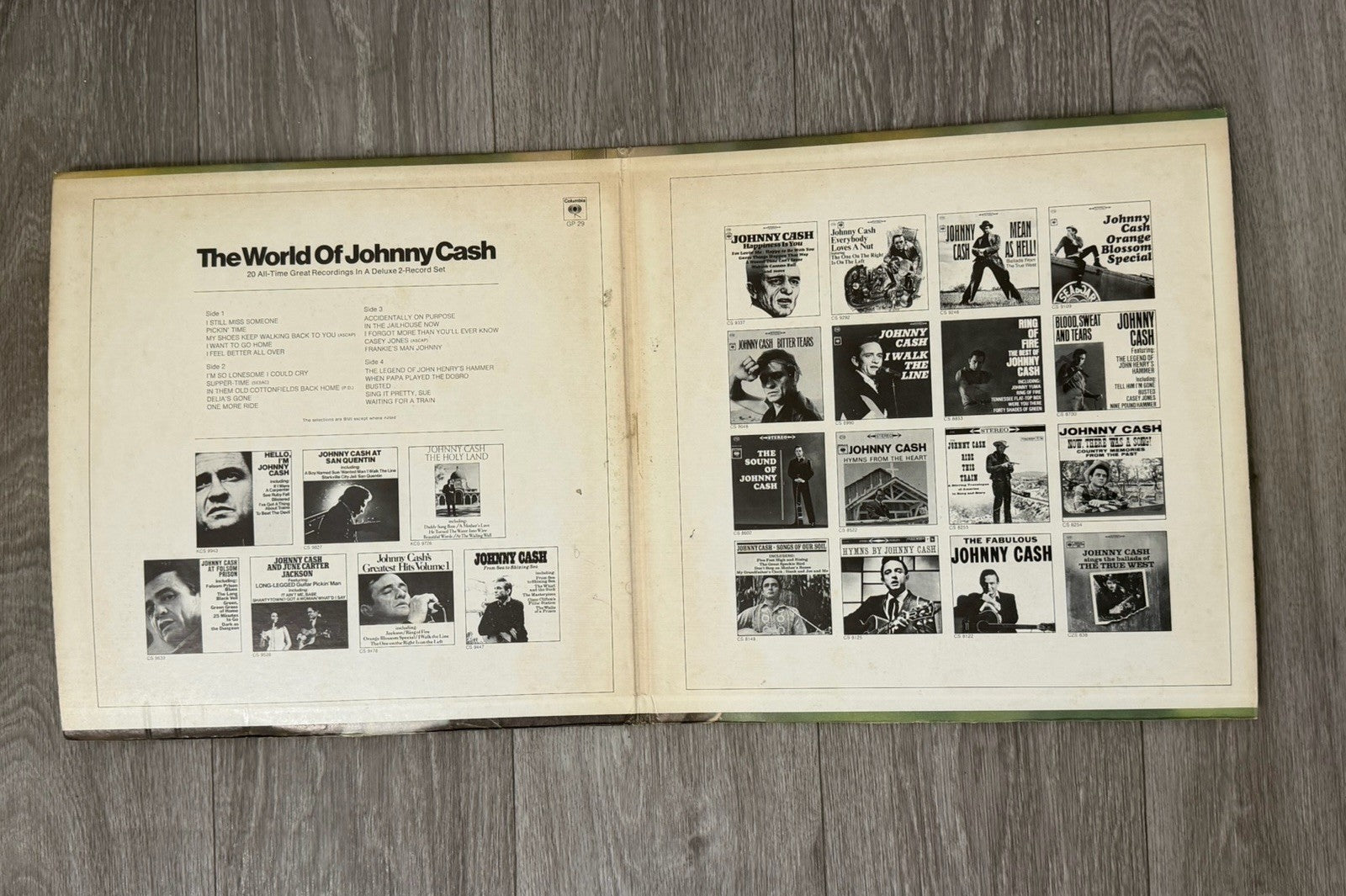 Johnny Cash – The World Of Johnny Cash Deluxe 2-Record Set GP 29