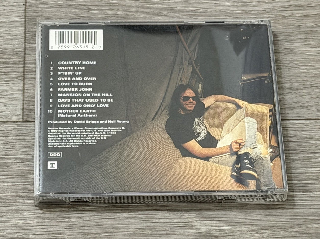 Neil Young Crazy Horse CD Ragged Glory 1990 Album Rock Classic Reprise Music