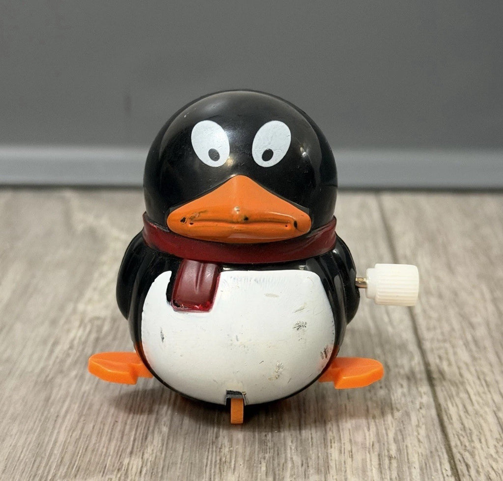 Vintage Robin Reed PENQUIN WIND UP TOY Winter Christmas Holiday Toy