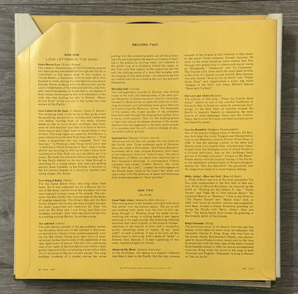 Hawaiian Paradise: Delightful Music Of The Islands Vinyl, 5 LP, 1970 Box Set