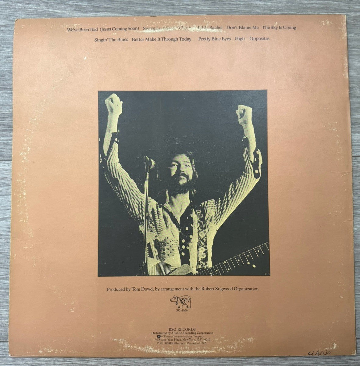 ERIC CLAPTON There's One In Every Crowd 1975 RSO Records Vinyl with Sleeve LP