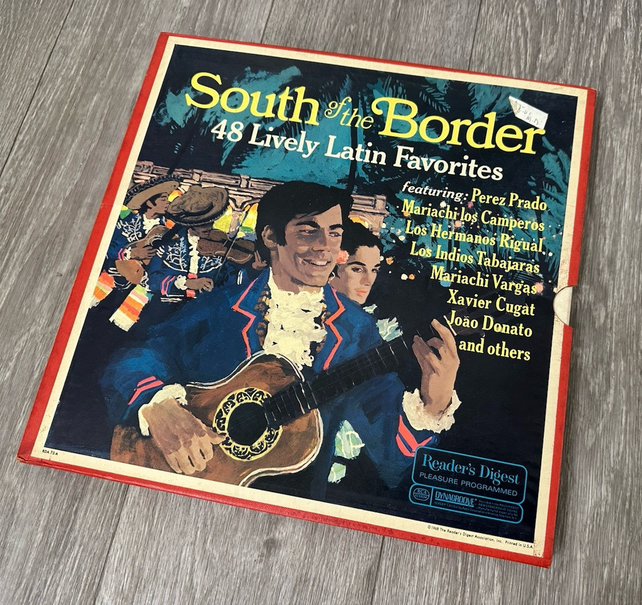 South Of The Border LP Box Set 48 Latin Favorites Reader's Digest 1968 VG+/VG RC