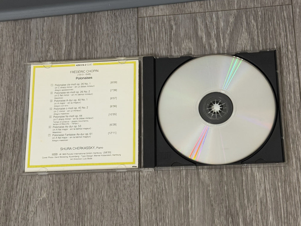 Chopin: Polonaises / Shura Cherkassky by Shura Cherkassky (CD, Oct-1990, DG...