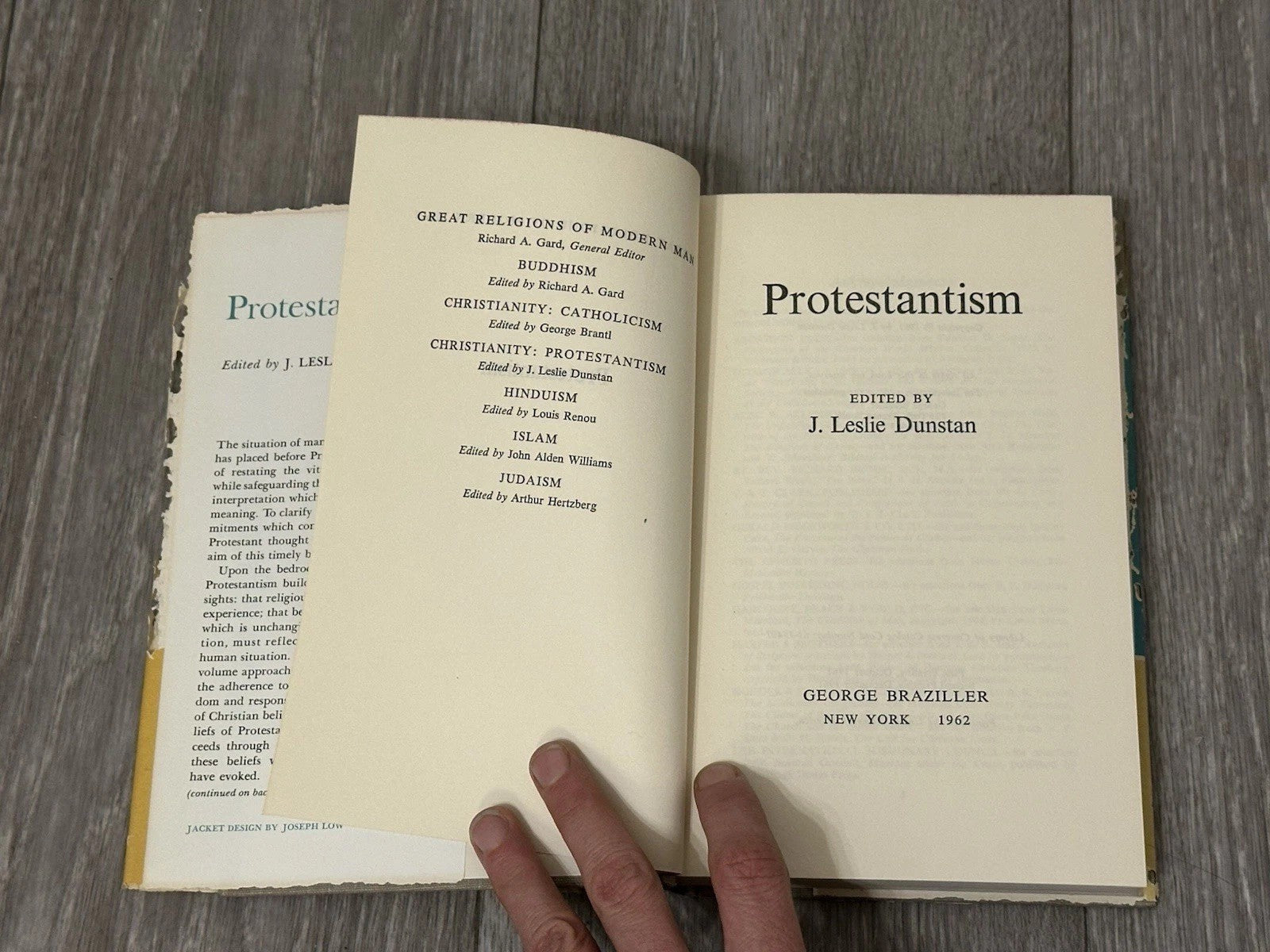 1962 PROTESTANTISM J. Leslie Dunstan Meaning and Commitments hc/dj