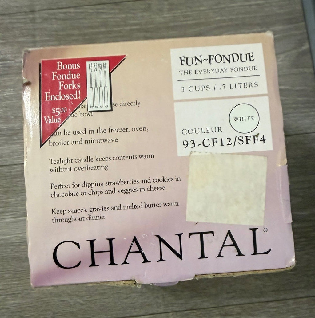 Chantal The Fun-Fondue Tealight Warmer Fondue forks not included