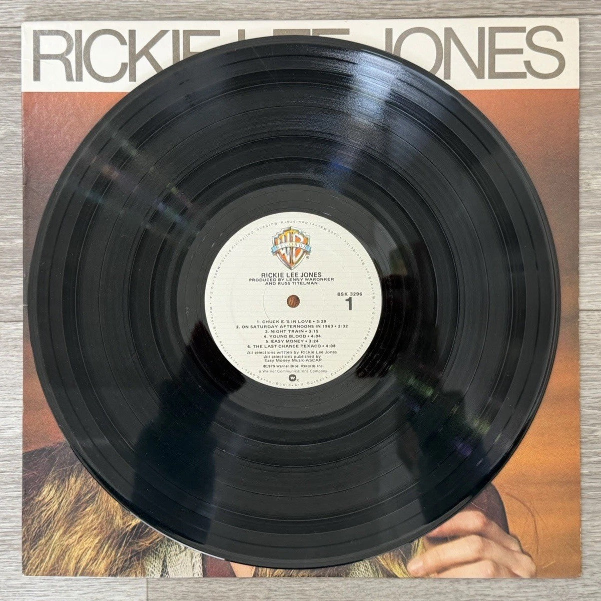 RICKIE LEE JONES - Self Titled (1979) - 12" Vinyl Record LP - GOOD