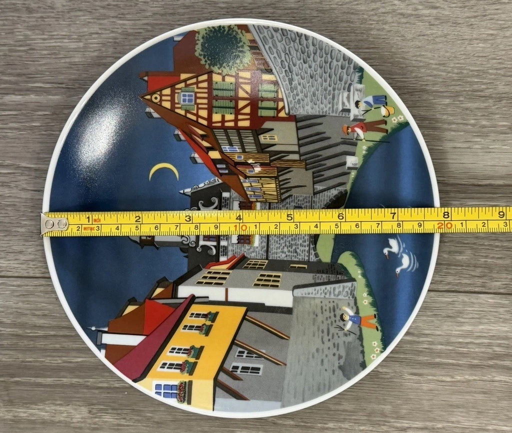 Vintage NOS German E&A BOCKLING Collector Plate MARKTBREIT Barbara Furstenhofer