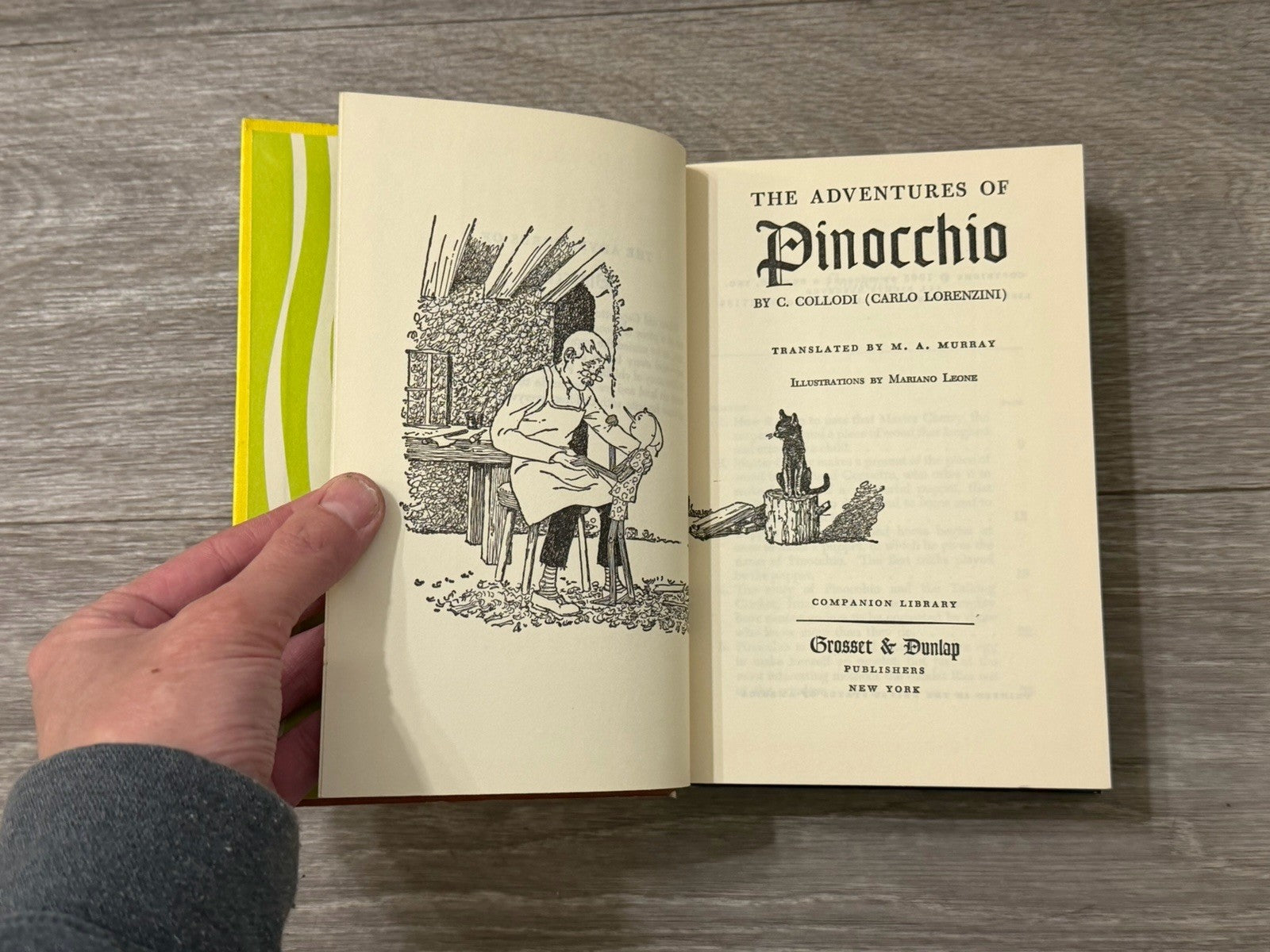 1965 Companion Library Adventures Of Pinocchio And The Story Of King Arthur &...