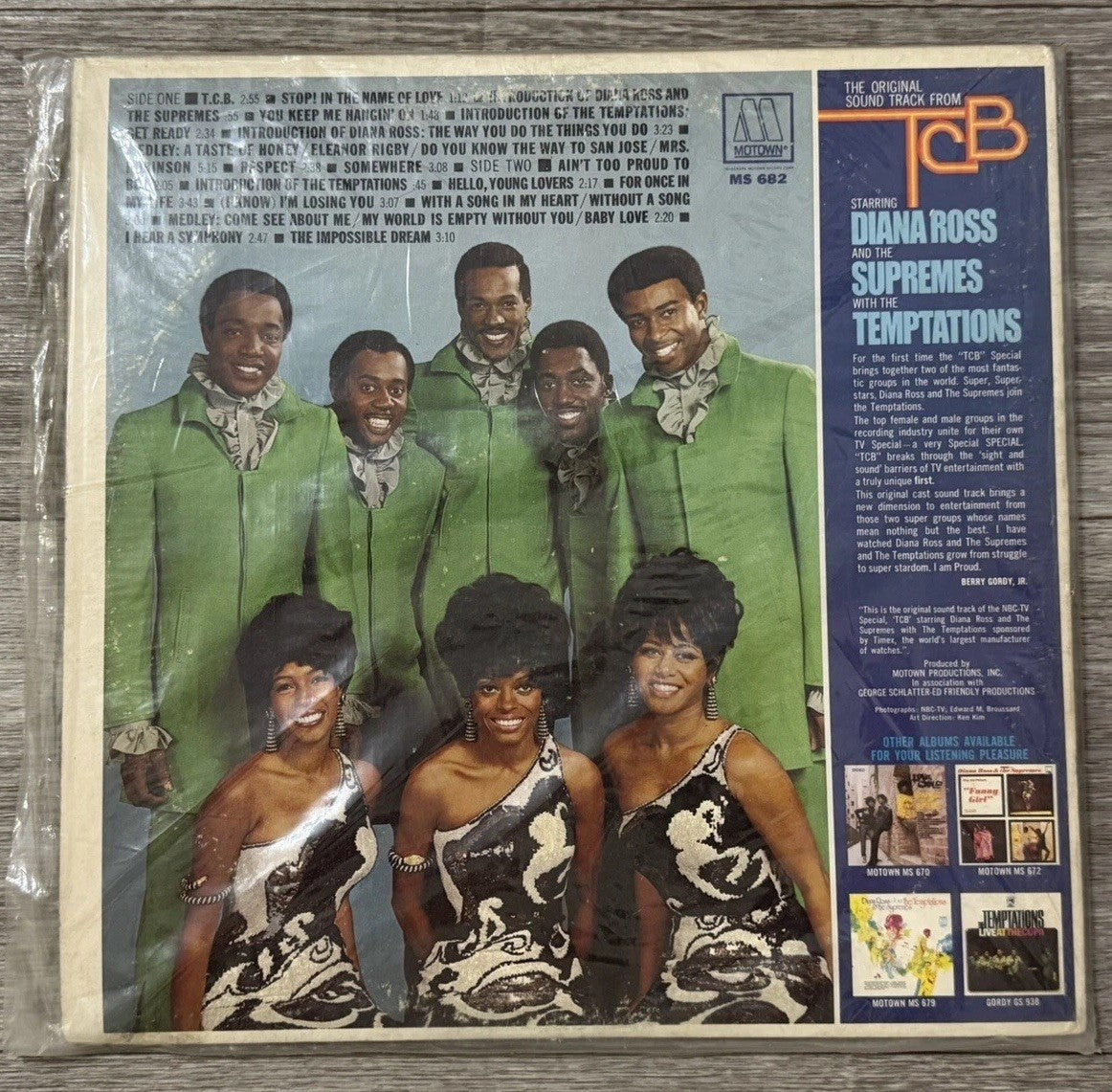 The original sound track from TCB Motown - Diana Ross & The Temptations VG/VG